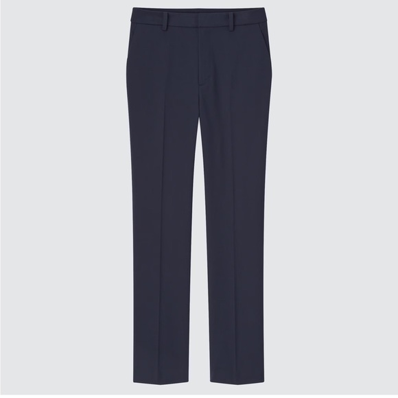 Uniqlo Smart Ankle Pants 2-way Stretch in Navy - Picture 3 of 10